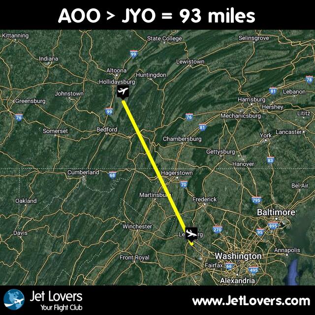brent_faust's tweet photo. My flight #117 on #JetLovers: AOO > JYO - another 93 miles in the air! https://t.co/QplRLRtMP6 https://t.co/1dxY5xH1Mw