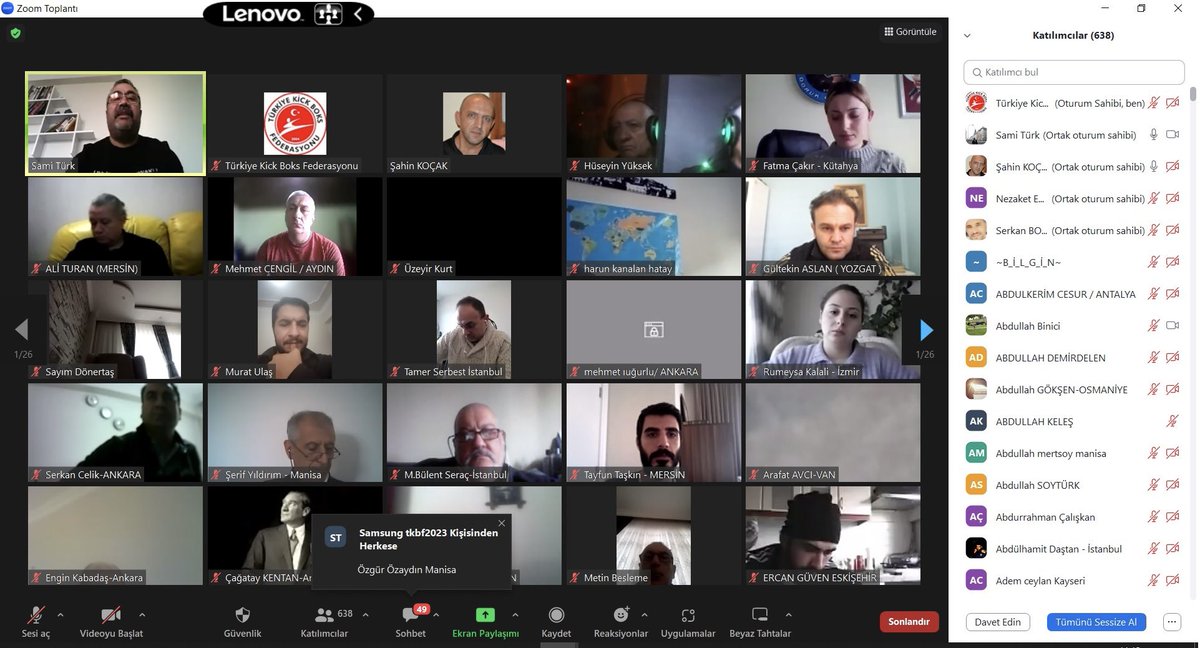 Türkiye Kick Boks Federasyonu 2023 Yılı Online Antrenör ve Hakem Semineri Devam Ediyor.