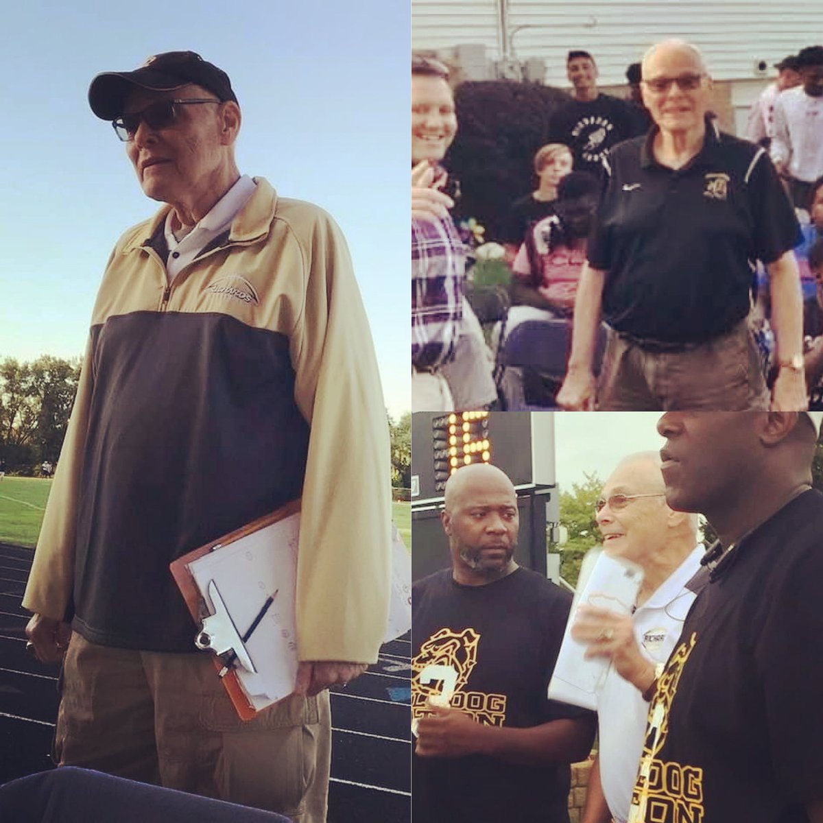HLR_FOOTBALL's tweet photo. It is with great sadness that the HLR Football Family learned of the passing of long time Coach John Rutkowski. Coach was the definition of a Bulldog and he loved our program. We would like to send our deepest condolences to Coach Rutkowski’s family &amp; friends. Forever a Bulldog! https://t.co/XGxstN8g80