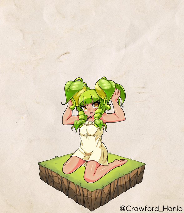 ドリアードシードさん描きました!マメマメッ!
 #アルマグリモワール 