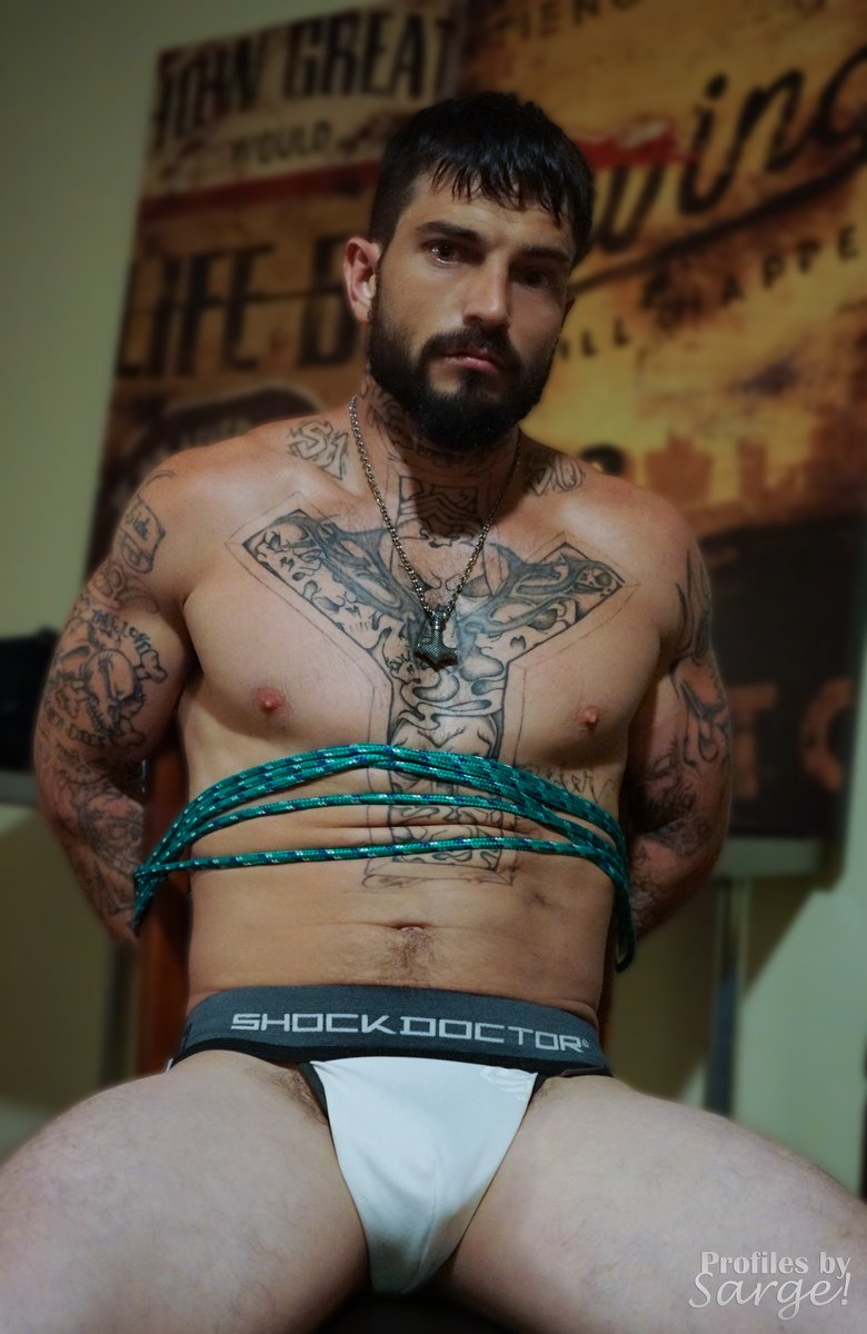 by_sarge's tweet photo. Little tied up today shooting a new guy, but here is @DonkeyRebel to keep you busy.   #bySarge #photographer #erotica https://t.co/snxBrcoBj8