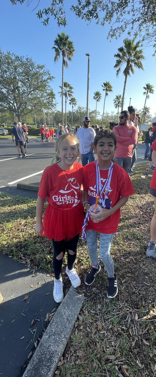 Beautiful morning for a <a href="/GOTRI/">Girls on the Run®</a> 5K! Thank you to Coach Franz and Coach Bechtel for a fabulous season! Missing my running buddy, we are ready for the spring season! <a href="/CESCorkyBear/">Corkscrew Elementary</a> <a href="/collierschools/">Collier County Public Schools</a> <a href="/FranzThirdCES/">Christine Franz</a>
