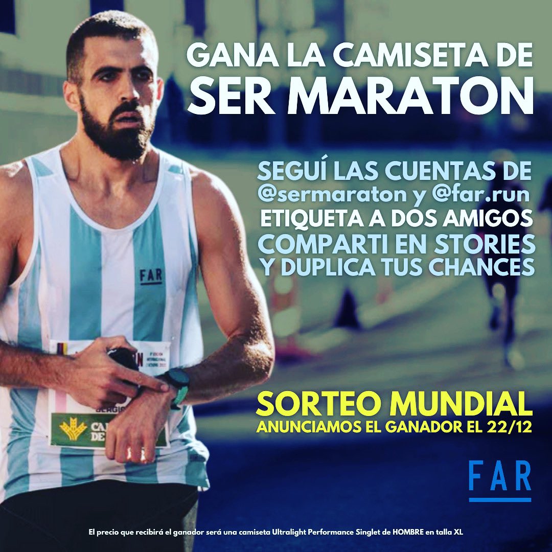 sermaraton42's tweet photo. 📣📣 SORTEO MUNDIALISTA 🇦🇷🏃🏻‍♂️📣📣 

Regalamos una camiseta celeste y blanca de FAR para que puedas lucir en tu próxima carrera

Solo por IG 👉 https://t.co/E2g8ZoevLb https://t.co/LDSYPTef5f
