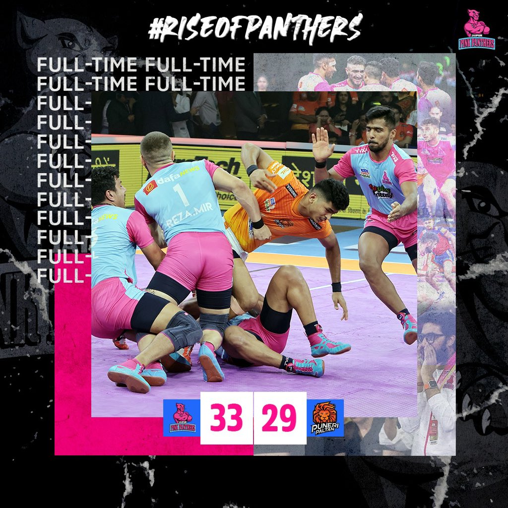 History Made! 🤩

The Panthers have risen to the challenge and are now crowned champions of Season 9️⃣! 🏆 

The roar of the crowd says it all — congratulations to the amazing #PantherSquad! 🤩 

#SahulKumar #RezaMirbagheri #AbhishekKS

#RiseOfPanthers #JPPvPUN #JaiHanuman