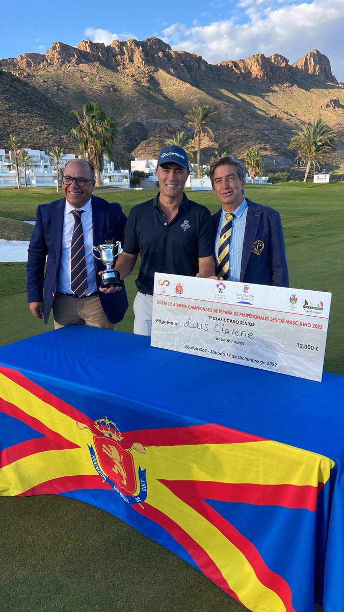 Par4Medios's tweet photo. Luis Claverie nuevo Campeón de España de Profesionales Senior.
@RCGTenerife @fedcanariagolf @TenerifeisGolf https://t.co/78gVGGTNth