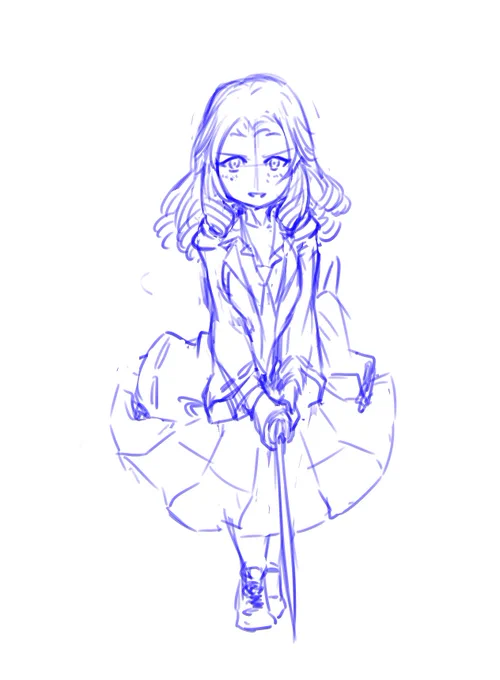 続きはまた明日腕とか描き直しが必要d 