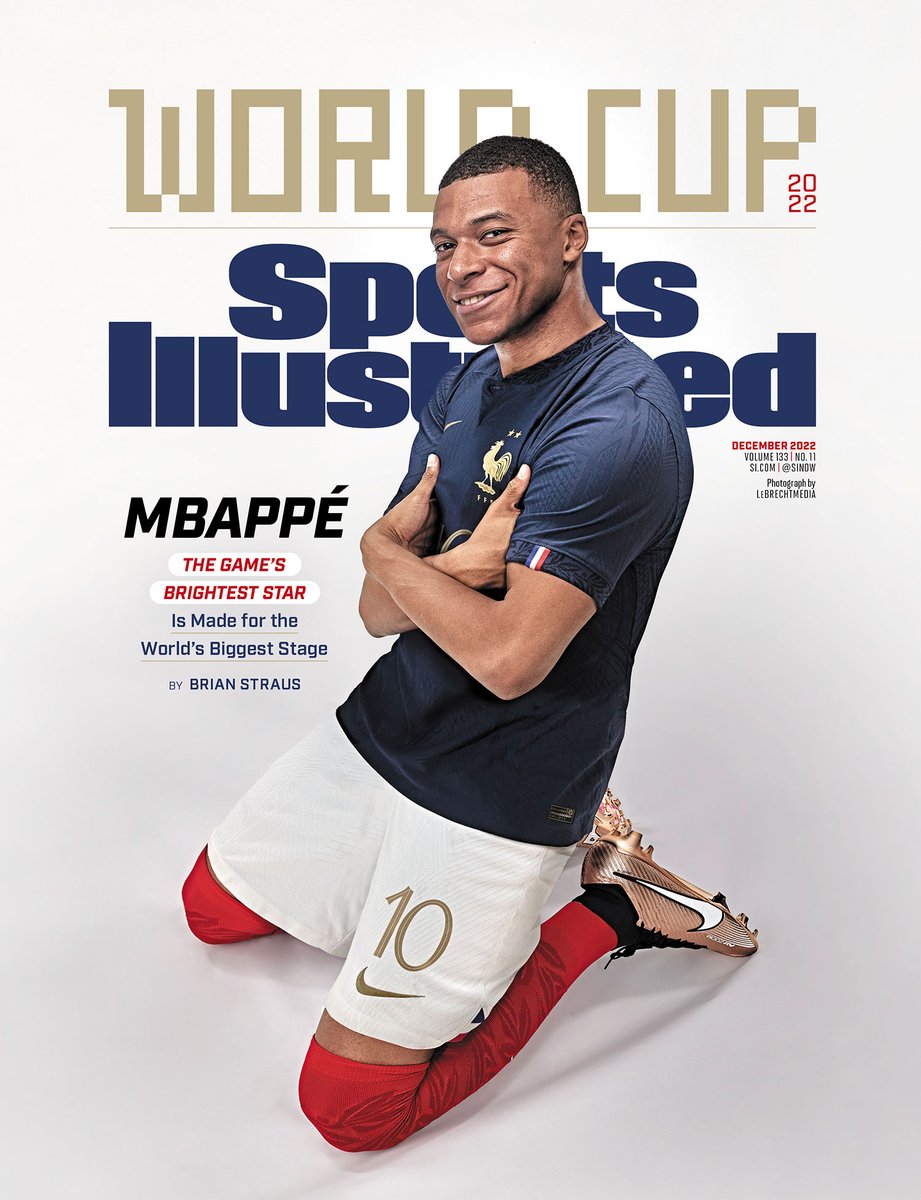 "<a href="/KMbappe/">Kylian Mbappé</a> is now the flag carrier for his generation, for the banlieues and for a France still wrestling with old divisions. He embodies youthful potential, ambition and pride."

@brianstraus on the World Cup and cover curse defier, who is acing his encore trib.al/CbLa9CG