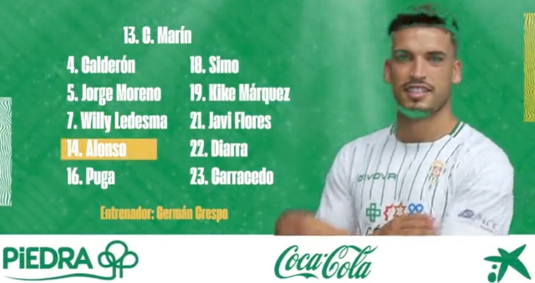 AFBlanquiverde's tweet photo. Esta es la alineación de nuestro #CórdobaCF ⤵️ https://t.co/1zWKi60JNB