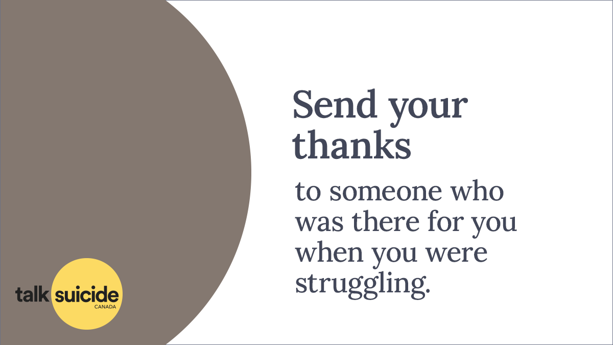 988Canada's tweet image. Who would you like to thank for being there when you were struggling? It could be a crisis responder, friend or family member, or someone else. Send them a thank you note, and we'll share it on our social media for #ThankYouNoteDay on December 26: tinyurl.com/thankyounotefo…