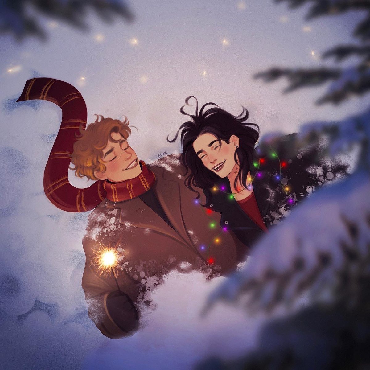 evixart_'s tweet photo. winter wolfstar🌬️❄️
moony and padfoot.
#marauders #wolfstar #harrypotter https://t.co/0ZNp4GXK1V