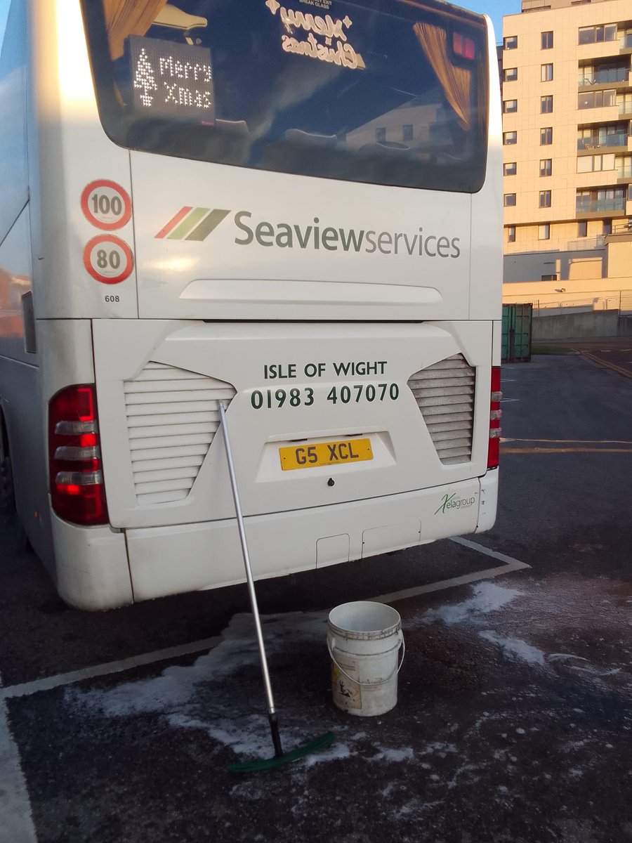 SeaviewServices's tweet photo. He’s cleaning is Coach in Brighton today that’s what you call a dedicated Coach Driver https://t.co/0UE9fASBn6