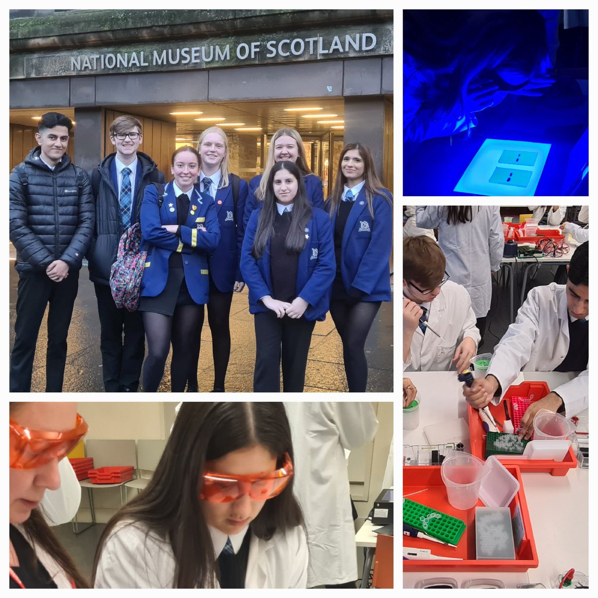 DalzielScience's tweet image. A few weeks ago our #AHBiology students visited @NtlMuseumsScot to attend the @SBSatEd #PCRWorkshop