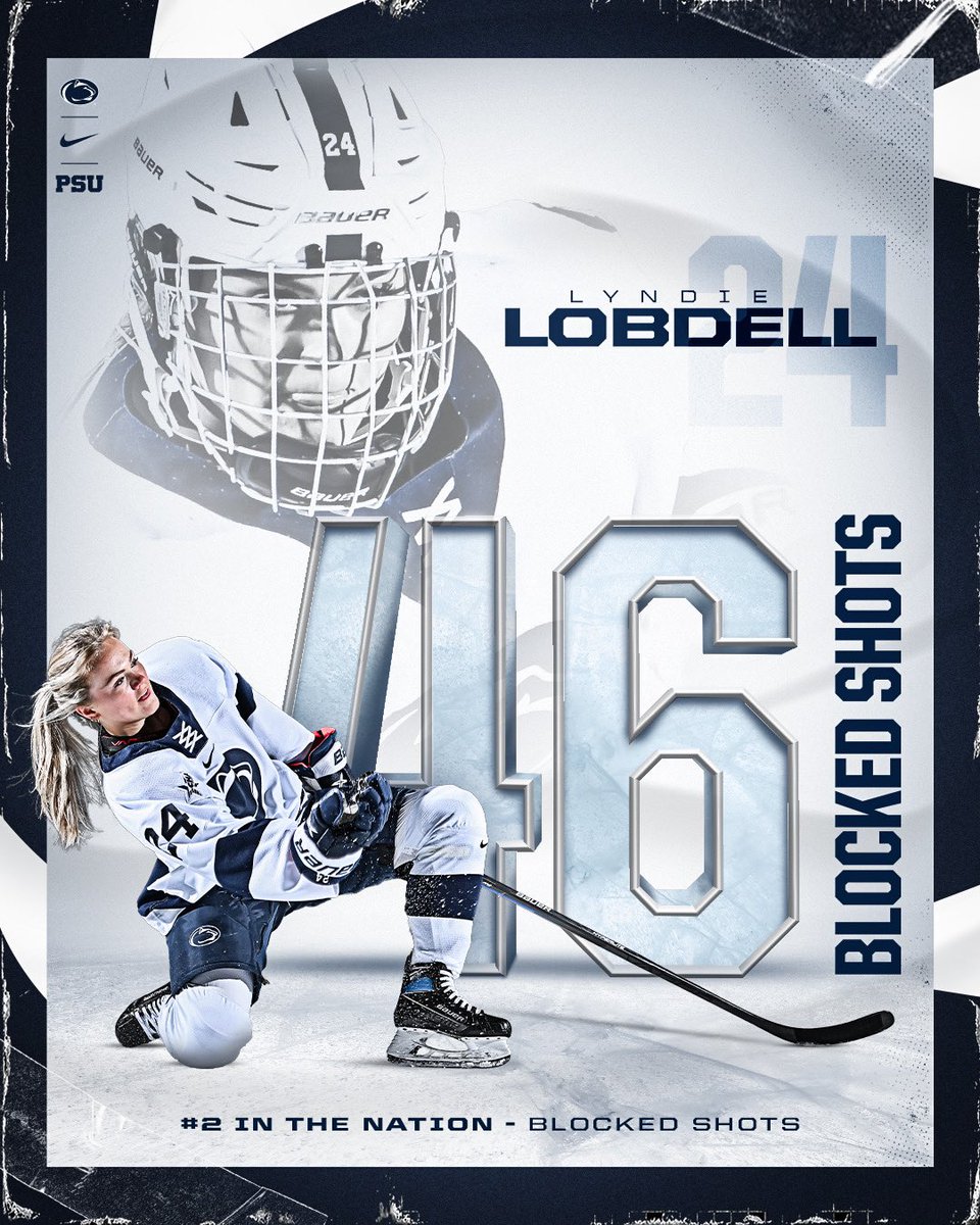 BLOCK MACHINE⚙️

Lyndie Lobdell currently ranks second in the nation in blocked shots headed in to the break.🤩

#WeAre #HockeyValley