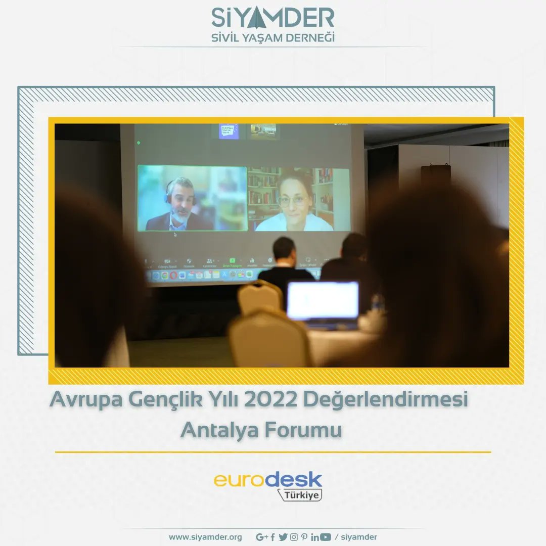 Türkiye Ulusal Ajansı Eurodesk Türkiye Koordinatörlüğü tarafından temas noktalarına yönelik Antalya'da gerçekleştirilen 'Avrupa Gençlik Yılı 2022 Değerlendirmesi ve Antalya Forum' programına katıldık.