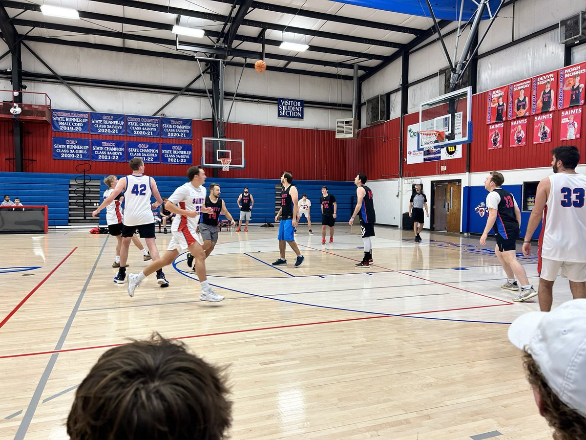 We had a great time in our Annual Alumni basketball game today! OCS Black defeated OCS white despite <a href="/jacksonrothwell/">Jackson Rothwell</a> scoring an alumni game record 40 points. #MARCHON