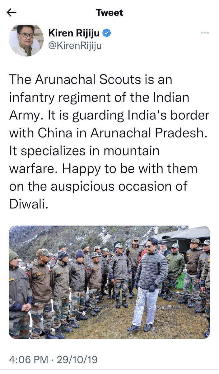 sharmanagendar's tweet photo. Picture from 2019 doesn’t look much different from the latest picture from today’s visit @KirenRijiju. From what I recall of you as a first term MP in 2004, this is complete transformation. #CompleteSurrender https://t.co/indBtFCsG0
