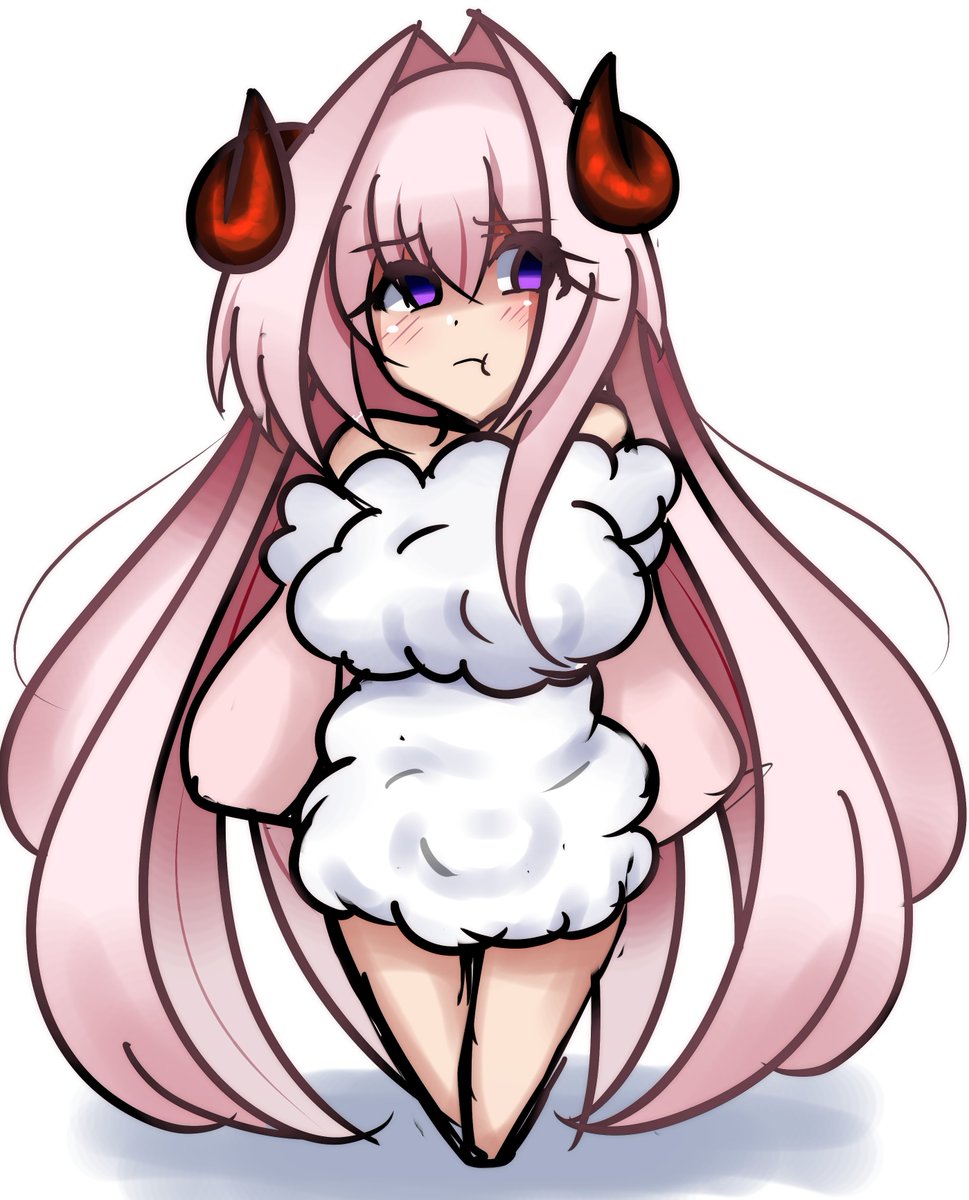 久しぶりに出てきました。
ひつじましろちゃんです

「貴方が忘れている間にもこもこになりました。」 