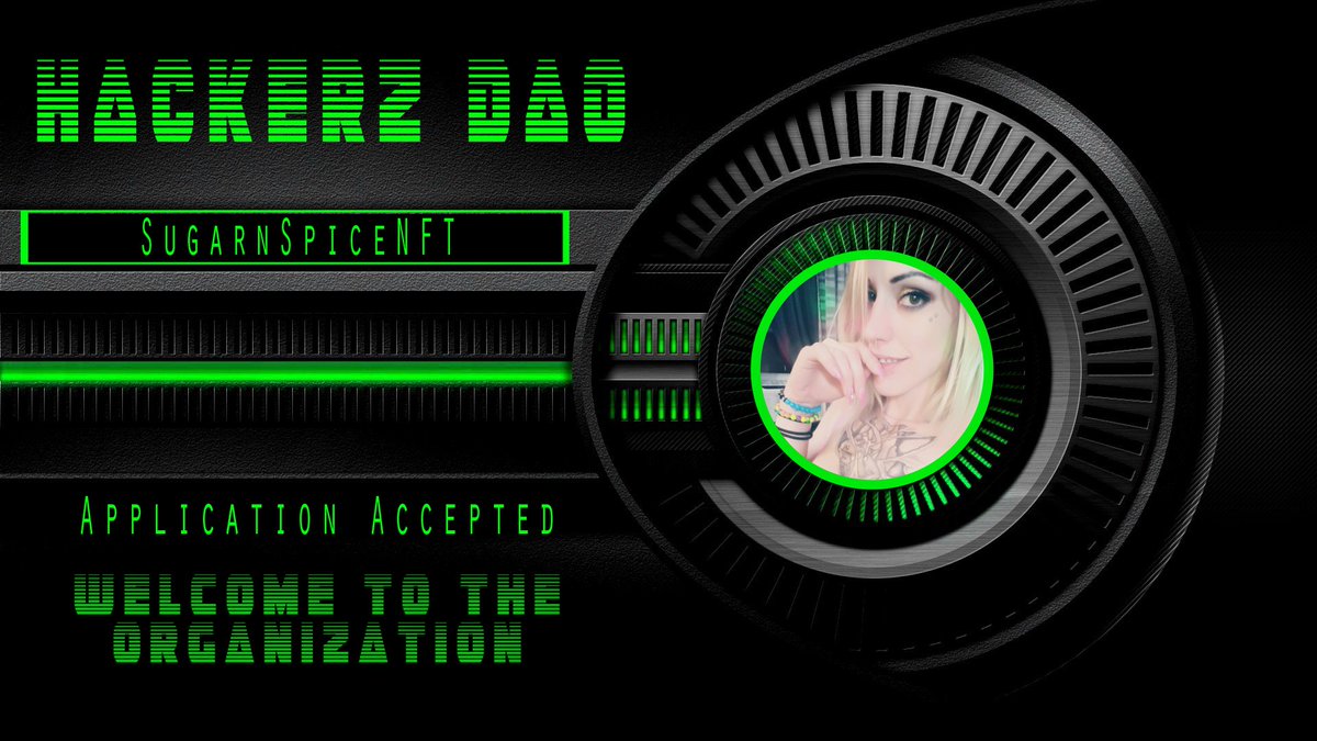 HackerzDAO's tweet photo. Welcome @SugarnSpiceNFT 🍬

Your application to the @HackerzDao has been accepted.

#Infosecurity #Infosec #Crypto #NFTs #NFT #DAO #Security #Hacker #ETH #SOL #ADA #APT #MATIC https://t.co/AyT9LCC0d8