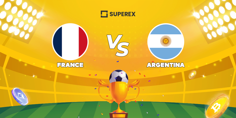⚽️Prediction Games of #FIFAWorldCupQatar2022

France🇫🇷 vs Argentina🇦🇷
$50 to #Giveaway and 5 people share $50 USDT

Guess the winners and scores

✅Follow <a href="/SuperExet/">SuperEx</a>
✅Like &amp; RT &amp; Tag 3 friends
✅Comment with your answer

#WorldCup2022 #FIFAWorldCup