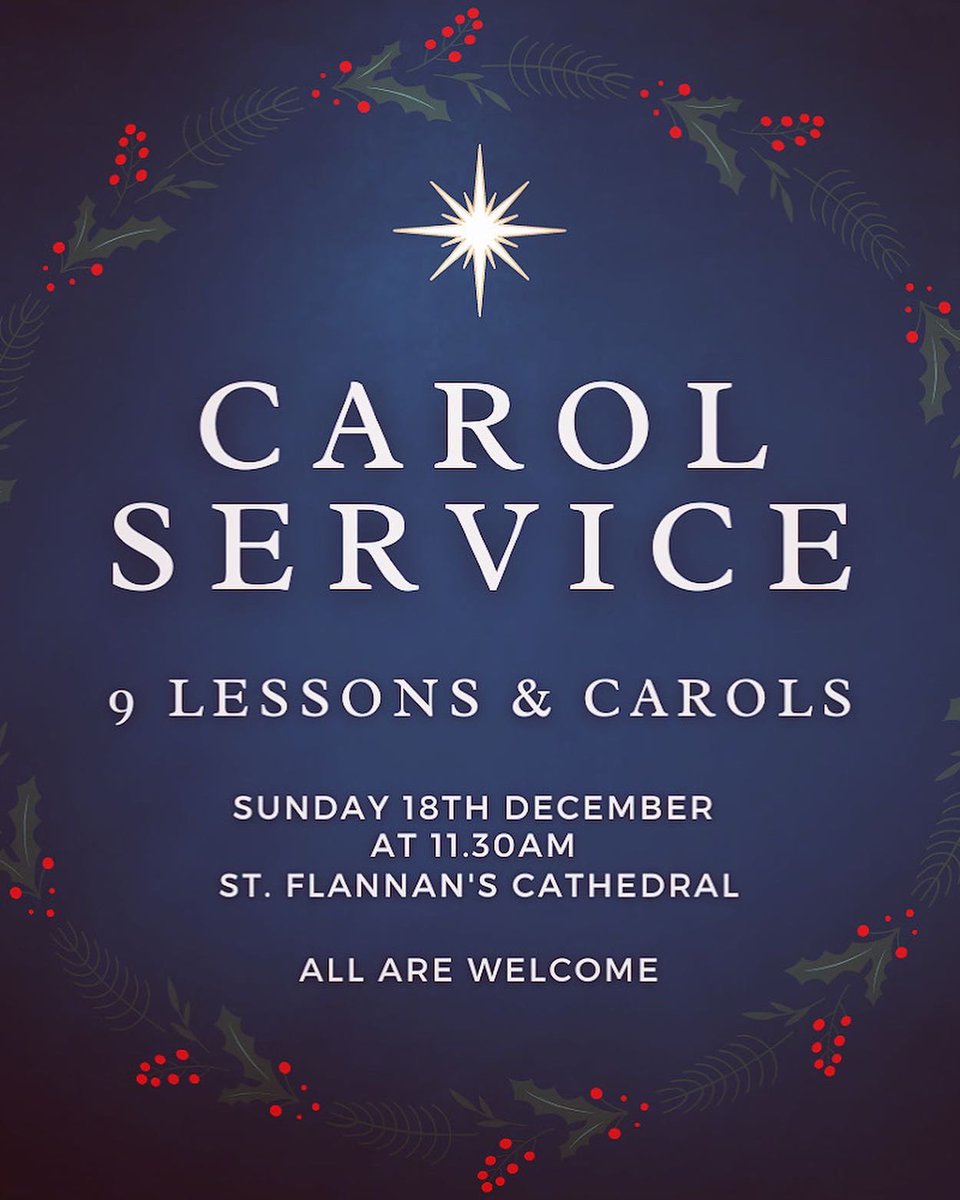 StFlannansCath's tweet photo. We just heard the Parade of Lights has been postponed until tomorrow eve at 8pm due to the icy conditions. So now we have 2 joyful events tomorrow to look forward to - our Carol Service at 11.30am and the Parade at 8pm.🙏 https://t.co/emU0psQQ1Q