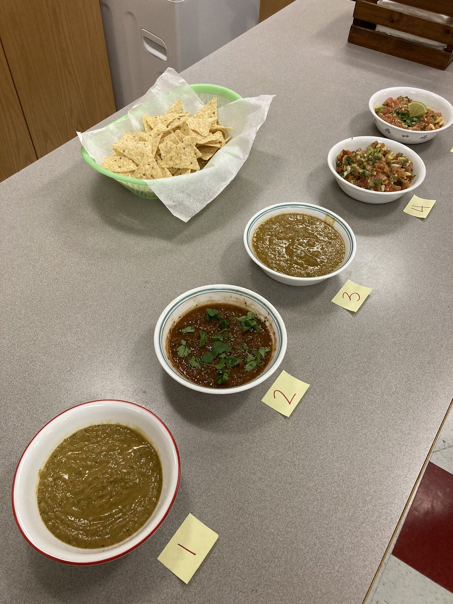 MissHicks_'s tweet photo. Once again, our #youngchefs crushing it this week with our annual Intro Culinary SALSA CHALLENGE!!!! πΆοΈπ«π₯π§
Entered winter break with a bang, well done chefs!! #introculinary #gfhs @CTE4pwcs https://t.co/4f40PAaIUd