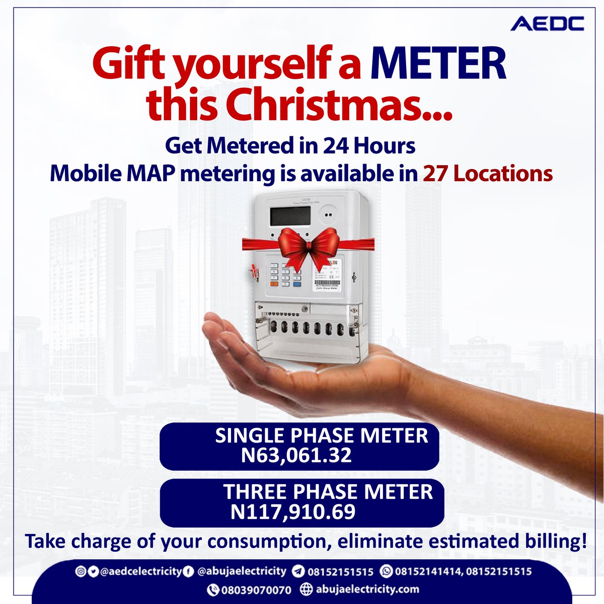 aedcelectricity's tweet photo. Get Metered With MAP.
#AEDC #Abujadisco #getmeteredwithmap #mobilemapmetering https://t.co/TW0oNL1ZRb
