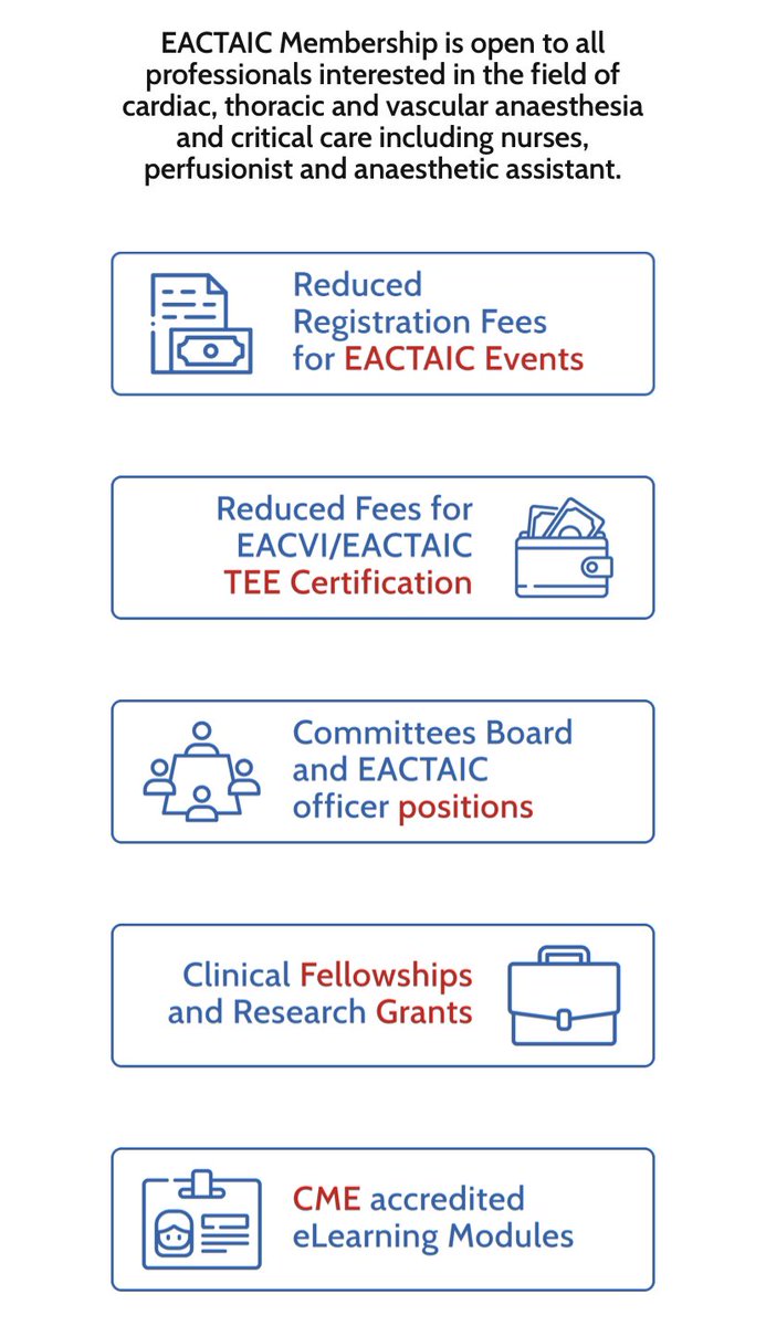 MarcVives13's tweet photo. Tienes especial interés en Anestesia y Críticos en Cirugía Cardíaca, toracica o vascular? Te animo a ser miembro de la @EACTAIC!! Por 140€/año tienes formación online de alta calidad, acceso a @JCVAonline, descuento de 150€ al congreso anual… @sedar_es @SCISEDAR @JG_Anestesia https://t.co/iZj9UCrIr5