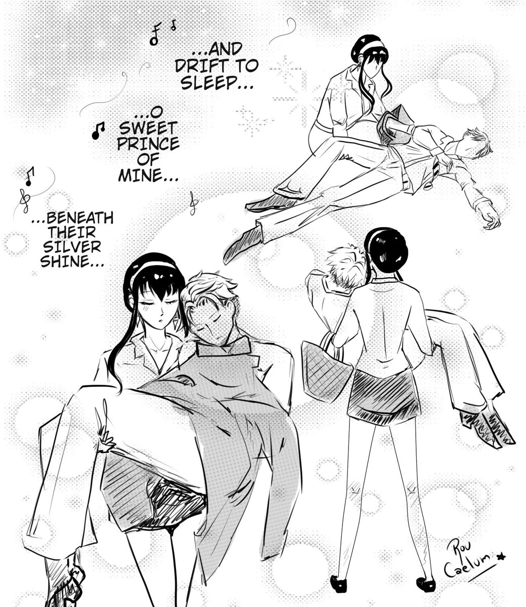 Rou__uoR's tweet photo. Quick sketch of Yor carrying her husband 💕 ✨

#twiyor #loidyor #loidxyor #SPY_FAMILY #SPYxFamily https://t.co/hHIQ5EeRE1