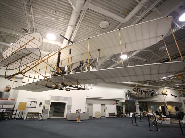 On this day, December 17, 1903, the Wright Brothers changed the world forever. 
You can visit our replica of the Wright Flyer at the Hiller Aviation Museum.