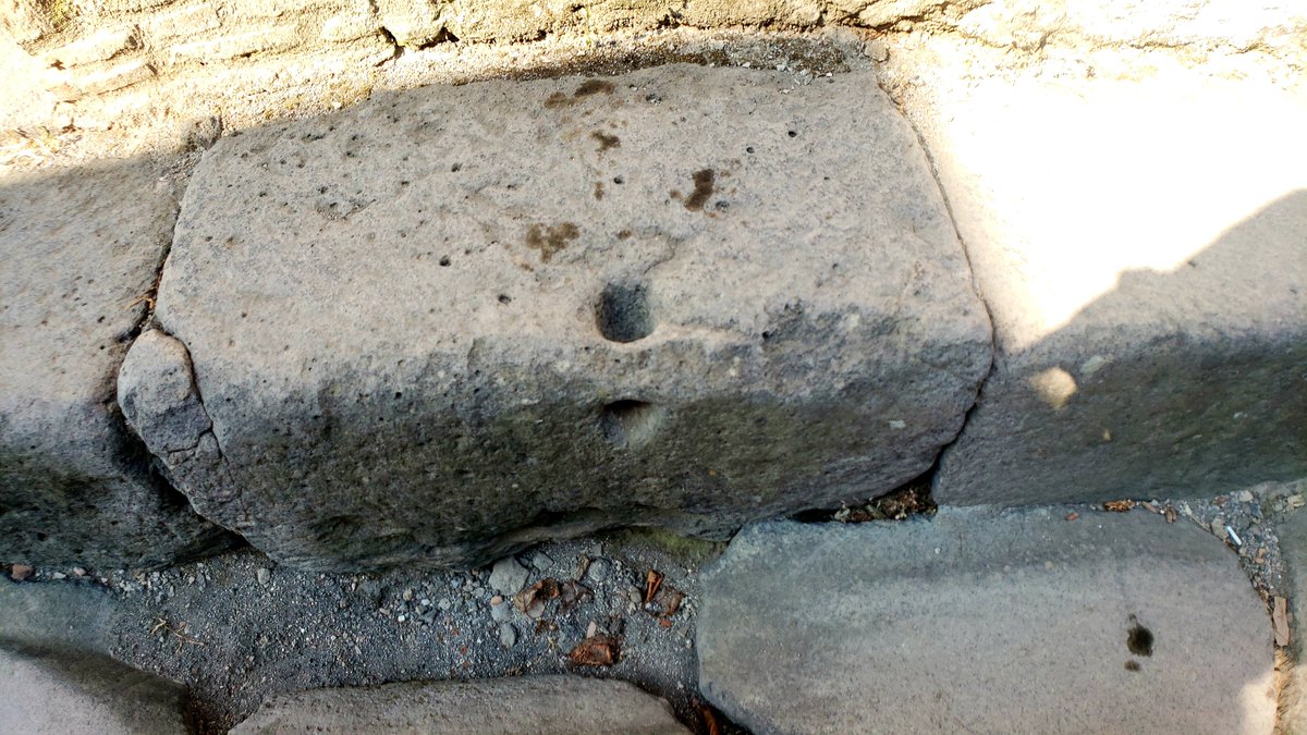 mmthibeault's tweet photo. @pompei79 @lwperkinsart @EaglePursuit @GZuchtriegel I will read it. I have walked hundreds of miles of Roman roads. Always been a fascination of mine. Most of what I know is from my personnel observations and my background in construction. Ex: Horse/Ox tie off denotes a commercial street. Road ruts/stone spacing needs cataloging https://t.co/8q5vac0hYc