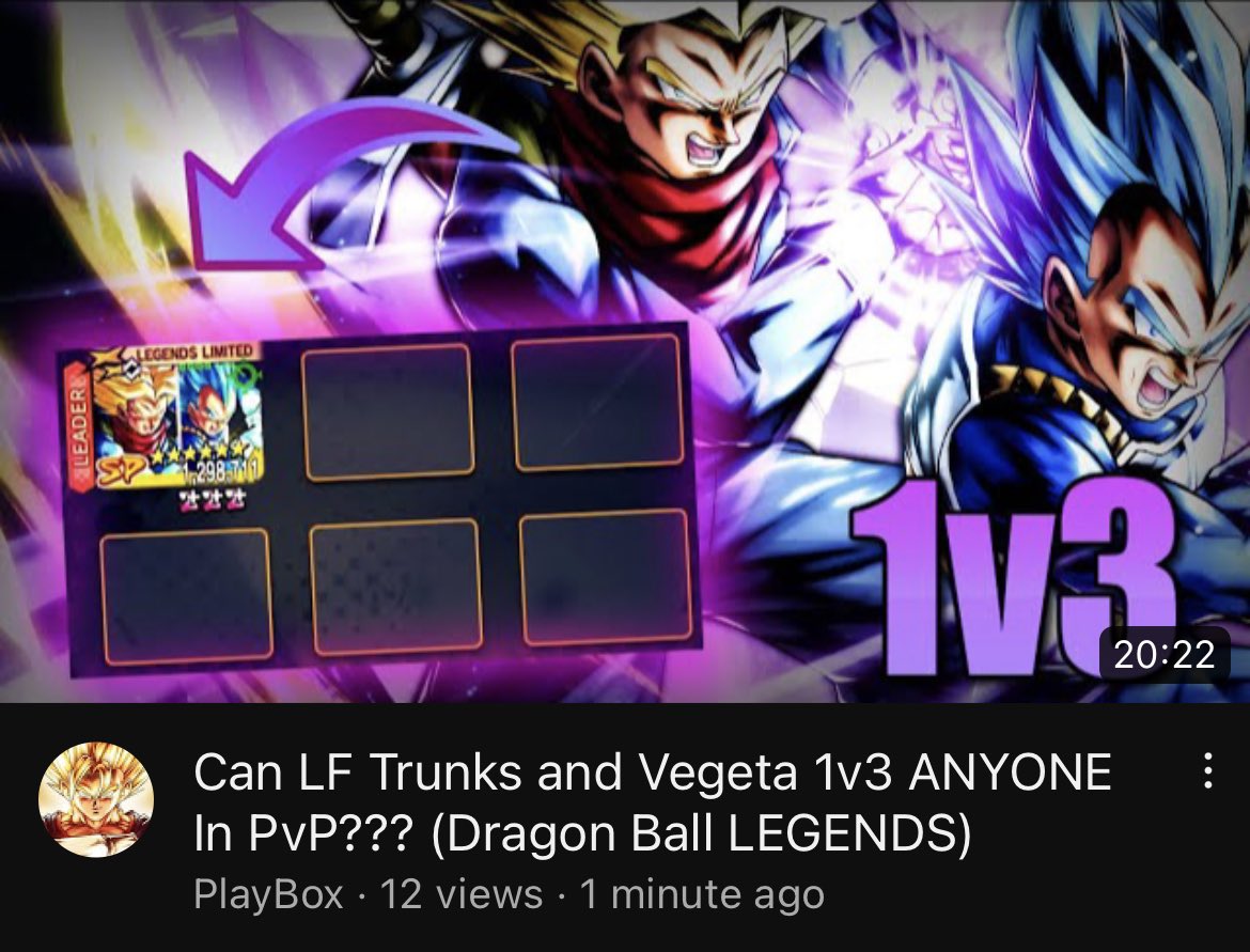 PlayBox on Twitter "Can LF Trunks and Vegeta 1v3 anyone in PvP?? https