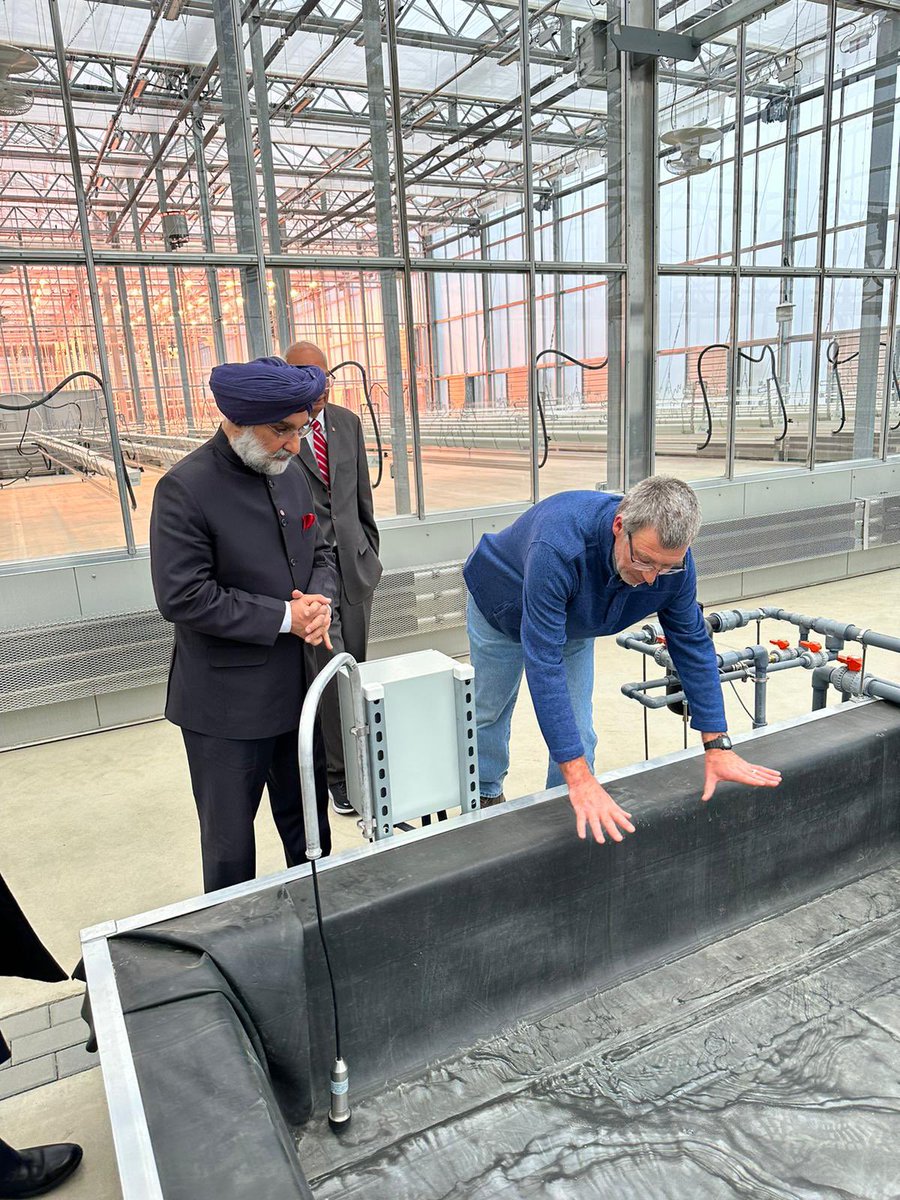 Taranjit Singh Sandhu on Twitter "Informative visit to Controlled Environment Agriculture