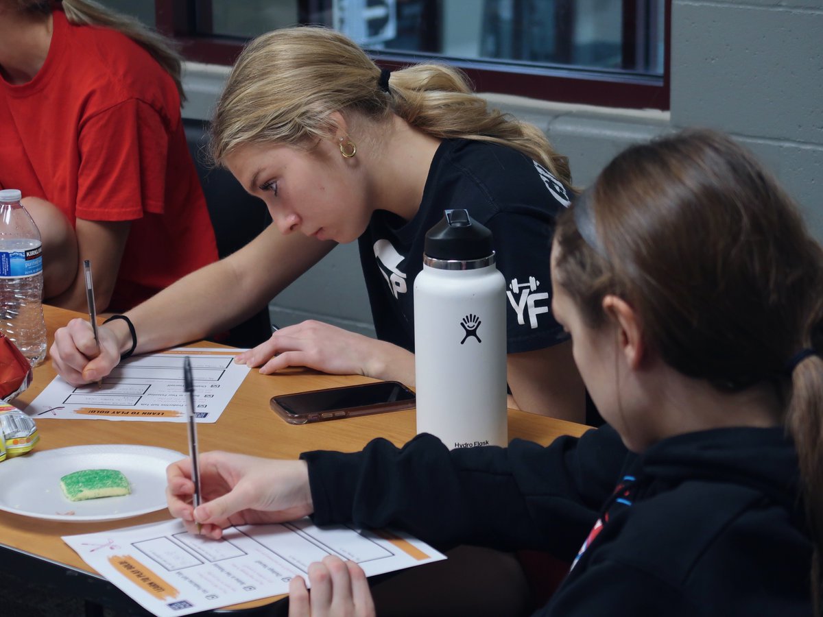 Workshop 1 Recap: Earlier this week, we started another workshop series with <a href="/SSPGirlsHockey/">SSP Girls Hockey</a>! We talked with this energetic group about the value of having a team motto and did some exercises to help them #PlayBold.🏒⛸
