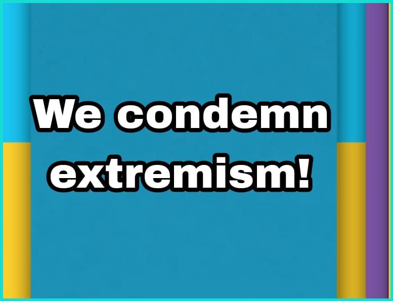 MusteTuku's tweet photo. #Wecondemnextremism https://t.co/c2ReGXGBzW