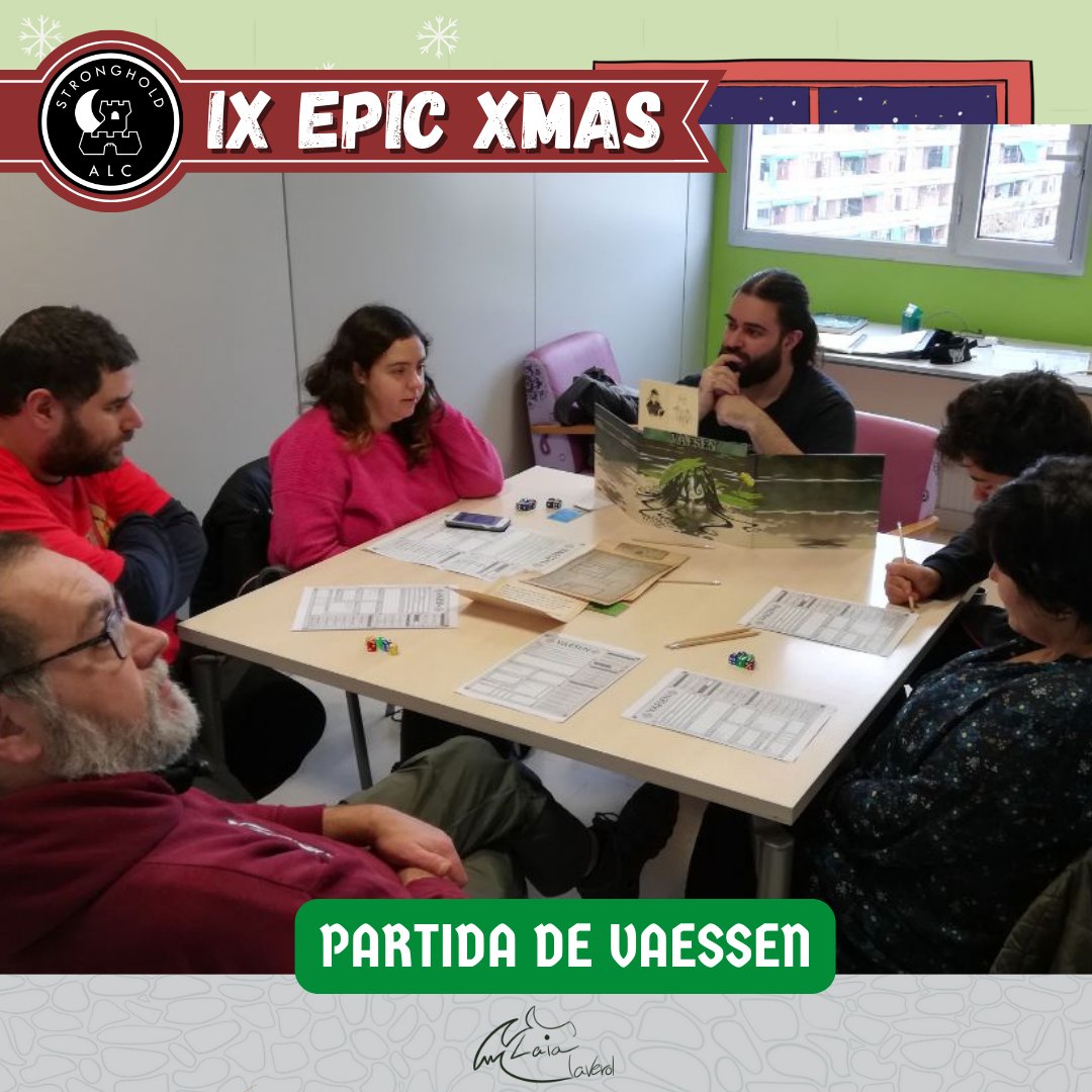ALC_Stronghold's tweet photo. Aquestes són les #partidesderol del #IXEpicXmas del matí!
- #8tresors i #CatsOfCathulhu amb @cgalerae
- #Fengshui amb Marc de @SantsNiggurath
- #Pathfinder2 amb Maria
- #Vaessen amb @Kamu_El_Manetes
#rol #EpicXmas #jocsderol #rolbarcelona https://t.co/8hxbrSDrxN