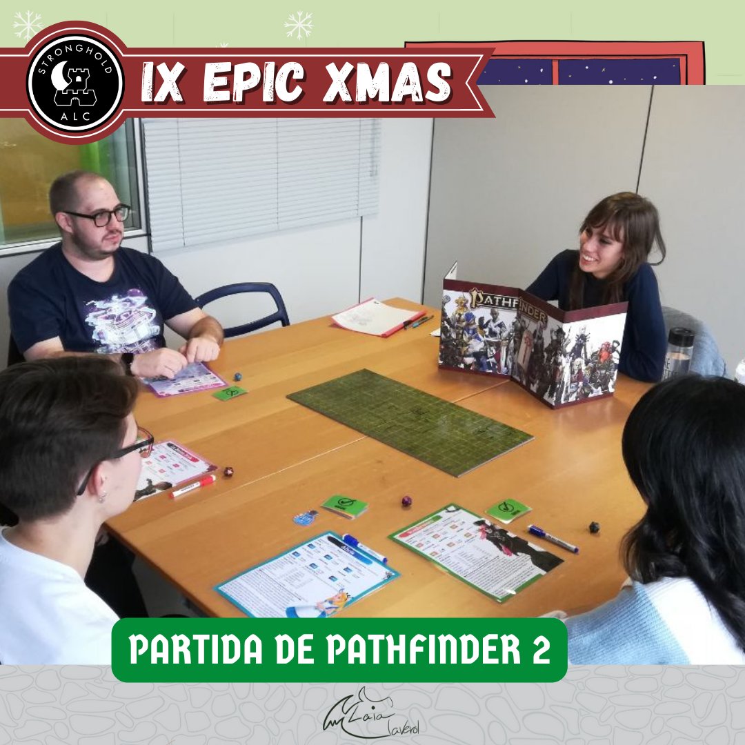 ALC_Stronghold's tweet photo. Aquestes són les #partidesderol del #IXEpicXmas del matí!
- #8tresors i #CatsOfCathulhu amb @cgalerae
- #Fengshui amb Marc de @SantsNiggurath
- #Pathfinder2 amb Maria
- #Vaessen amb @Kamu_El_Manetes
#rol #EpicXmas #jocsderol #rolbarcelona https://t.co/8hxbrSDrxN