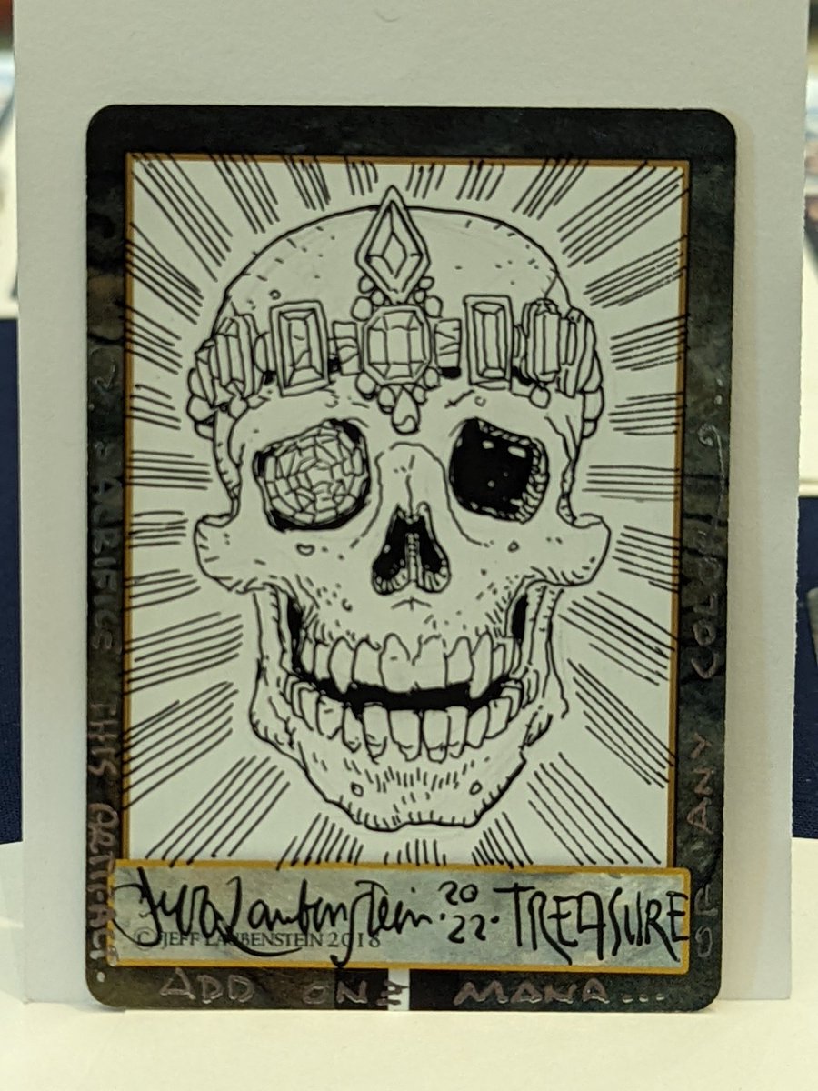 IllustratorJeff's tweet photo. #LaParka is in the house as are a few custom sketches and alters.#MagicShowdown day 2 is underway. I wonder who else will stop by... #mtg #mtgMexico #mtgartists ###mtgCustomTokens https://t.co/KdwQ48zRWO