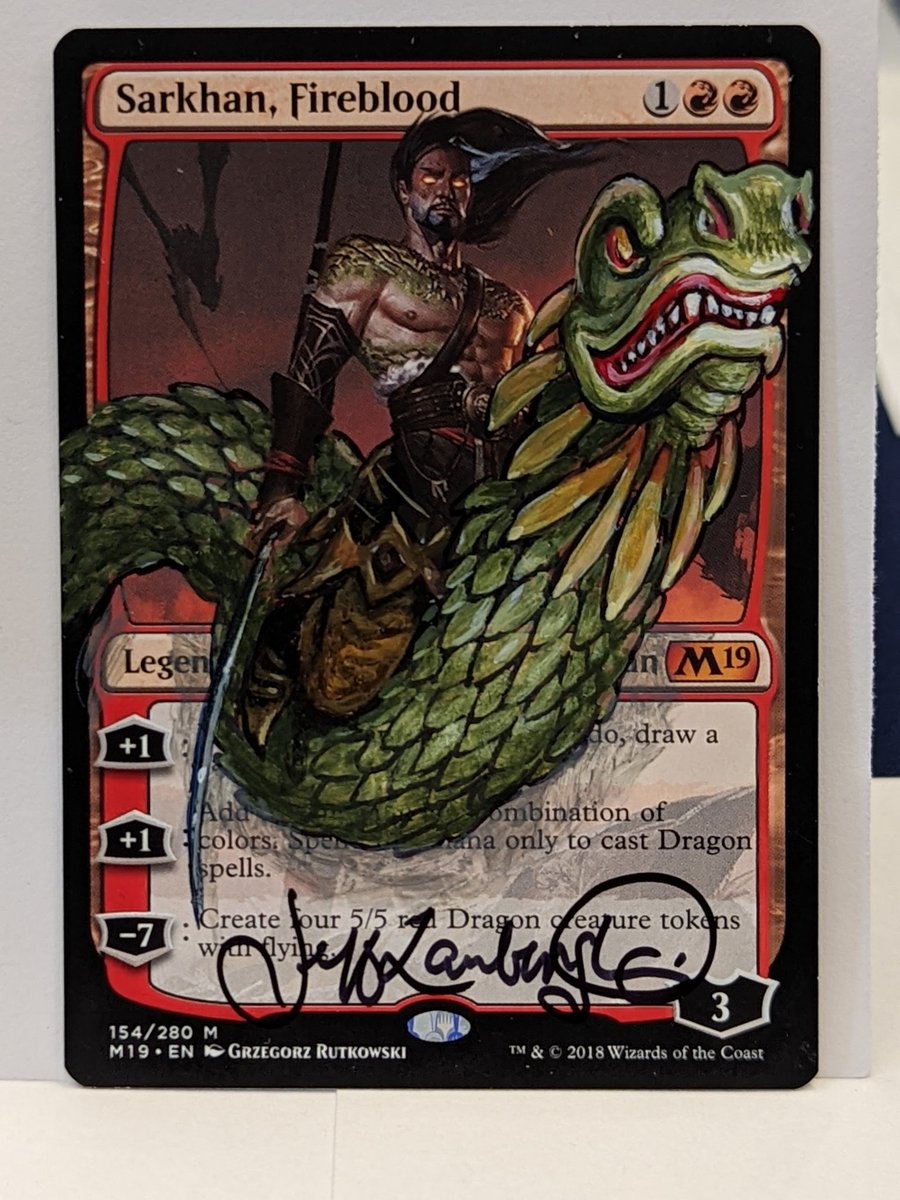 IllustratorJeff's tweet photo. #LaParka is in the house as are a few custom sketches and alters.#MagicShowdown day 2 is underway. I wonder who else will stop by... #mtg #mtgMexico #mtgartists ###mtgCustomTokens https://t.co/KdwQ48zRWO