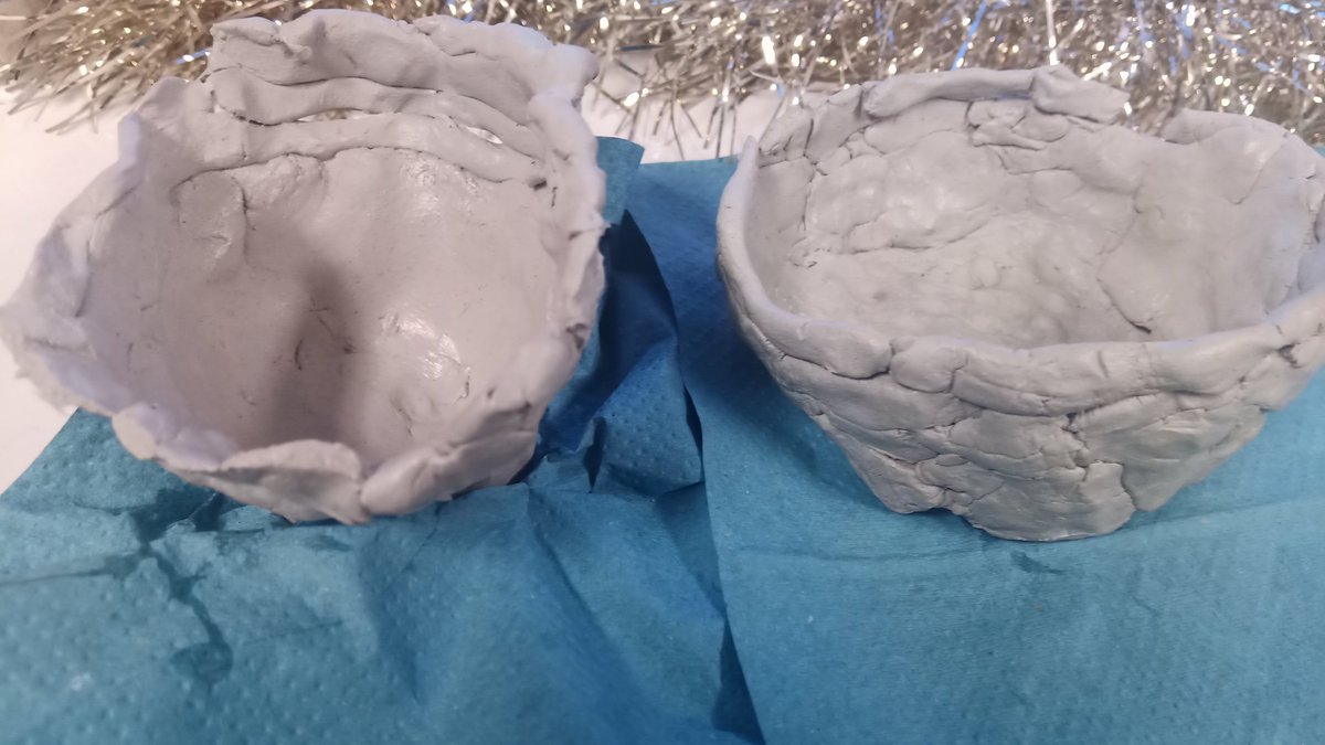 MissAliSPS's tweet photo. For History we made pots based on pottery made by the Beaker people during the end of the Stone Age. We had lots of fun moulding clay and used a technique that involved rolling the clay into long coils.#SummerswoodPS https://t.co/bb1PqeAqmS
