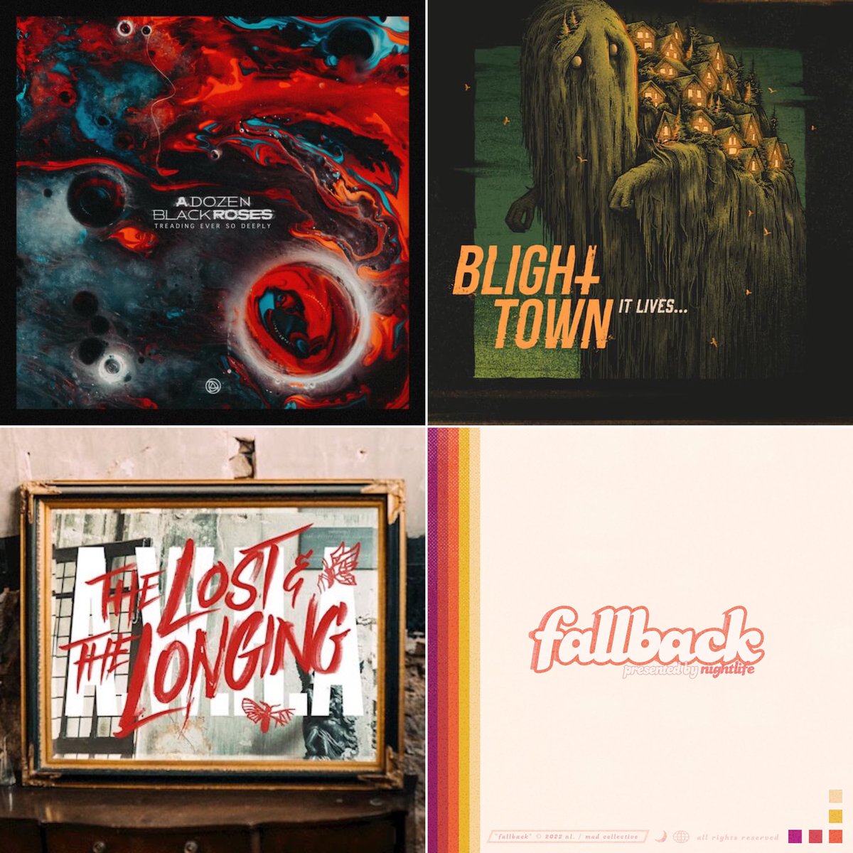 5.) nightlife - ‘fallback’
4.) Alpha Wolf &amp; Holding Absence - ‘The Lost &amp; The Longing’
3.) Blight Town - ‘It Lives…’
2.) A Dozen Black Roses - ‘Treading Ever So Deeply’
1.) Void Of Vision - ‘Chronicles II: Heaven’

Thank y’all for soundtracking my year. Albums coming tomorrow.