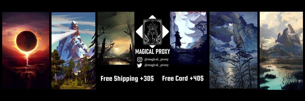Magical_Proxy's tweet image. Really happy to open my new etsy shop where you can find our best custom and handmade cards. They are 100% unique and we are printing in the best quality.

magicalproxy.etsy.com

#mtg #mtgproxy  #mtg #mtgcommunity #magic #magicthegatheringcards #mtgtokens #mtgo #mtgart