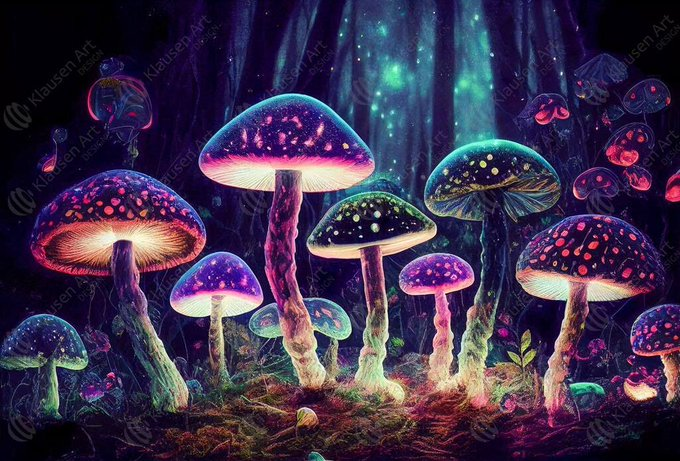 cabinet_crypto's tweet photo. Magic mushrooms #mushrooms #magical #lights #photooftheday #picoftheday #beautiful #graphicdesigner #digital #artist #artwork #digitalartist #art #kunst #graphics #design #graphic #artist #artlovers #photography #artistsoninstagram #aiartist #AI #aiart #psychedelic #like #f… https://t.co/vKdYacpbqO