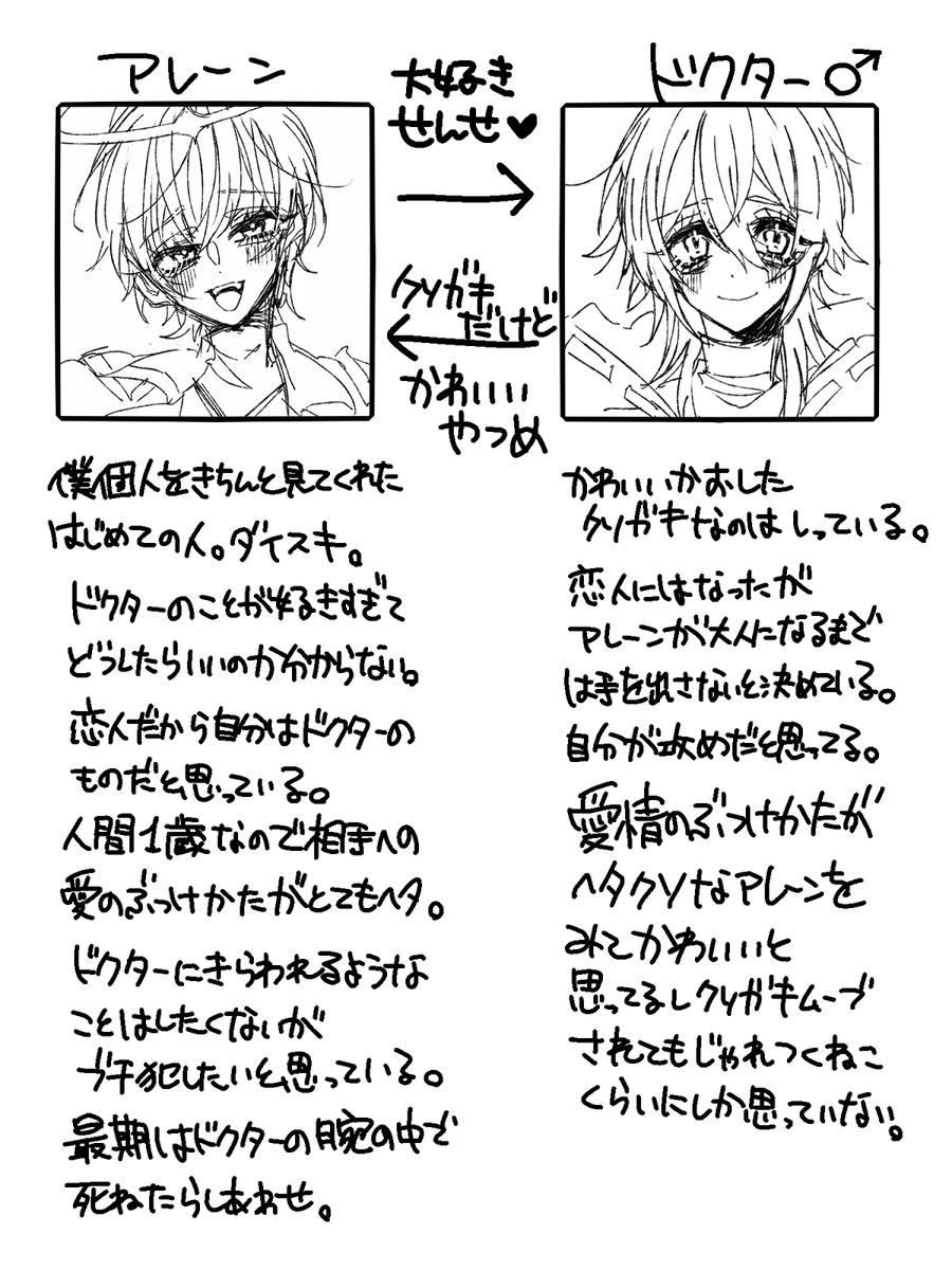 アレ博♂とミヅ博♂の個人的設定まとめました

興味ある方だけどうぞ※顔出し博います 