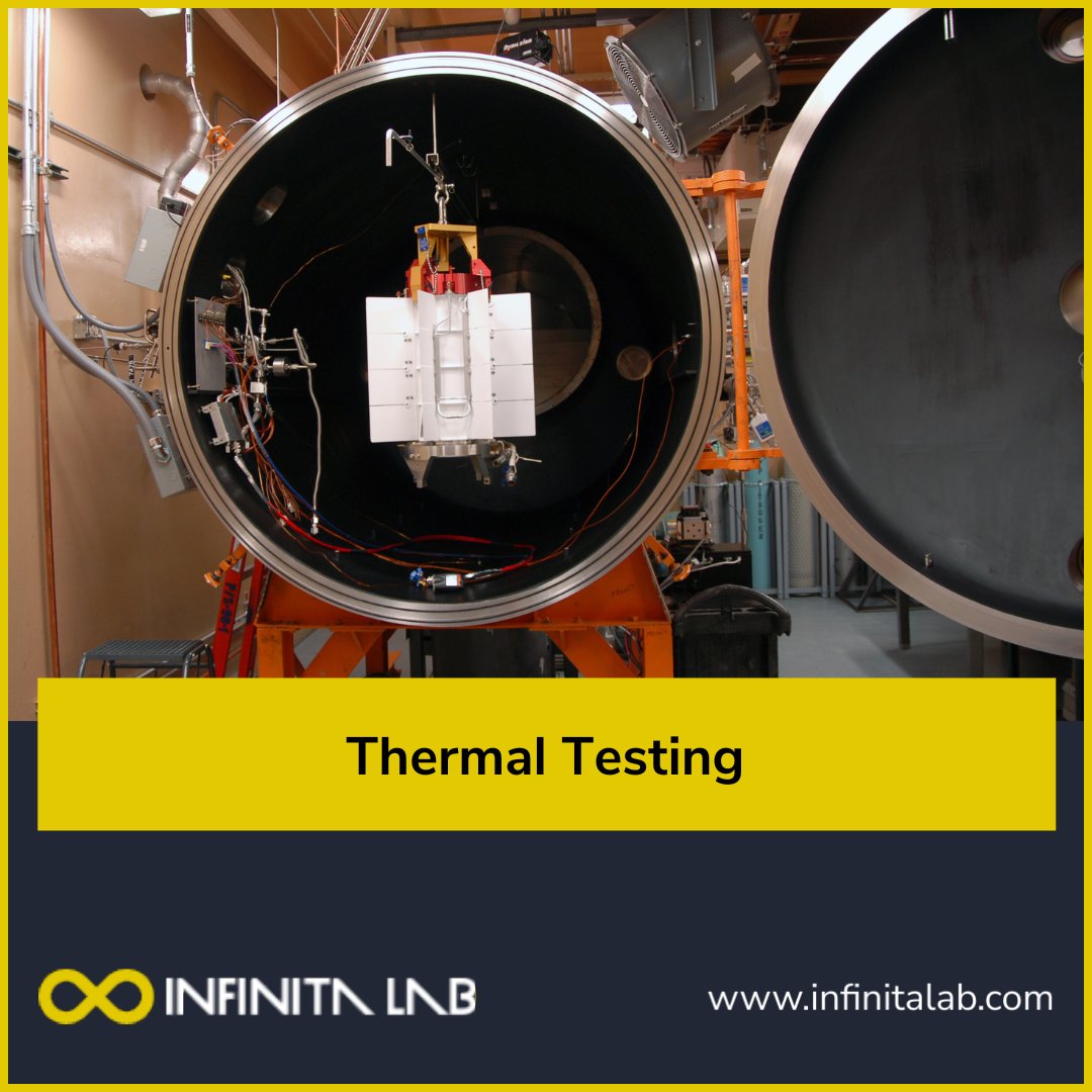 infinitalab's tweet image. Thermal testing is the process of evaluating the physical, mechanical, and chemical properties of materials or products at their operating to extreme temperatures. 
 
Learn more: infinitalab.com/material-testi…
 
#thermaltesting #materialtesting #cryogenictesting