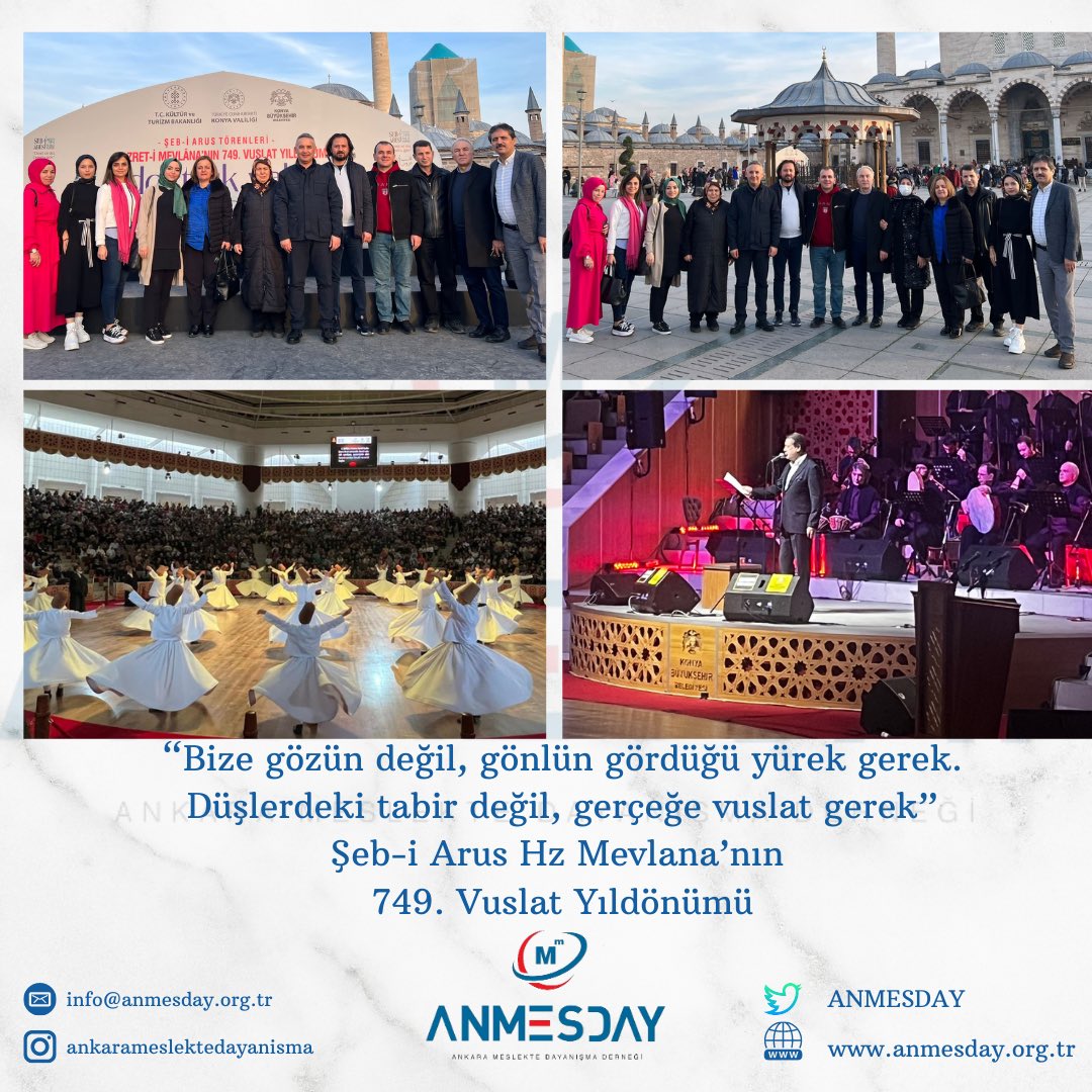 ANMESDAY's tweet photo. Sabrın, hoşgörünün, kardeşliğin sembolü Mevlânâ Celâleddîn-i Rûmî’yi 749. Vuslat yıl dönümünde rahmetle anıyoruz.
#anmesday #SebiArus https://t.co/cmi0CHNqgu
