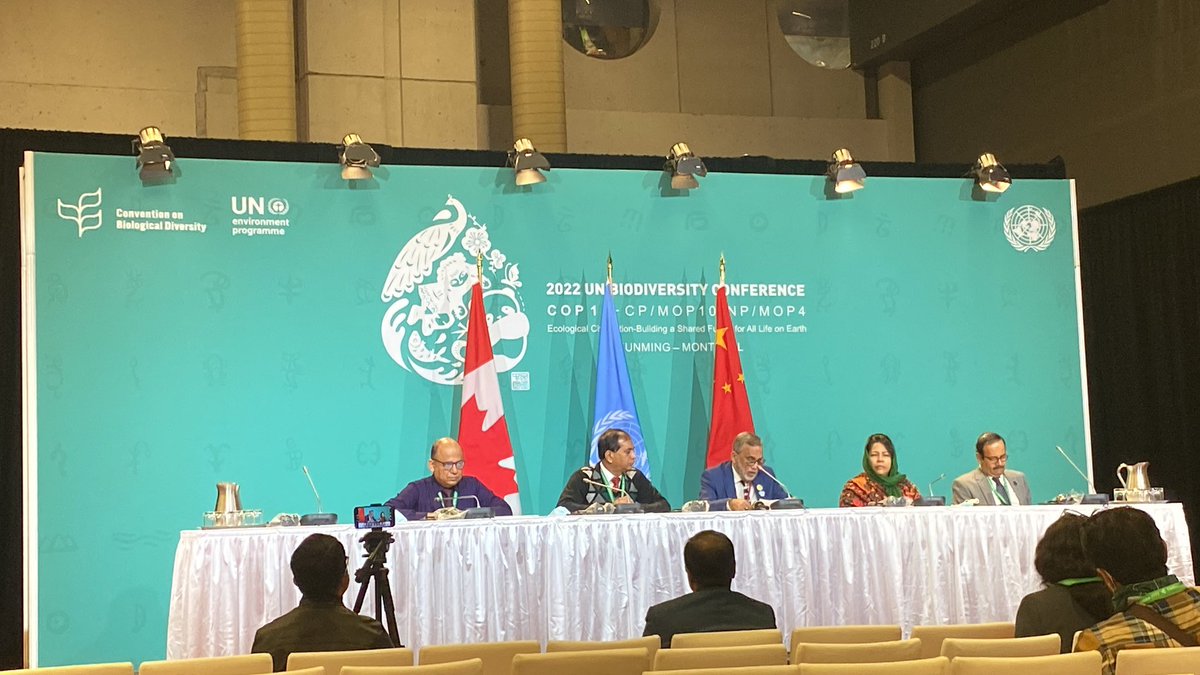 YouthOurPlanet's tweet photo. “Bangladesh has specific needs to protect resources. We are working on having a social forestry program promoting biodiversity conservation. We need funding to protect our biodiversity.” 

#cbdcop15 #naturecannotwait https://t.co/EeuIDuUb2s