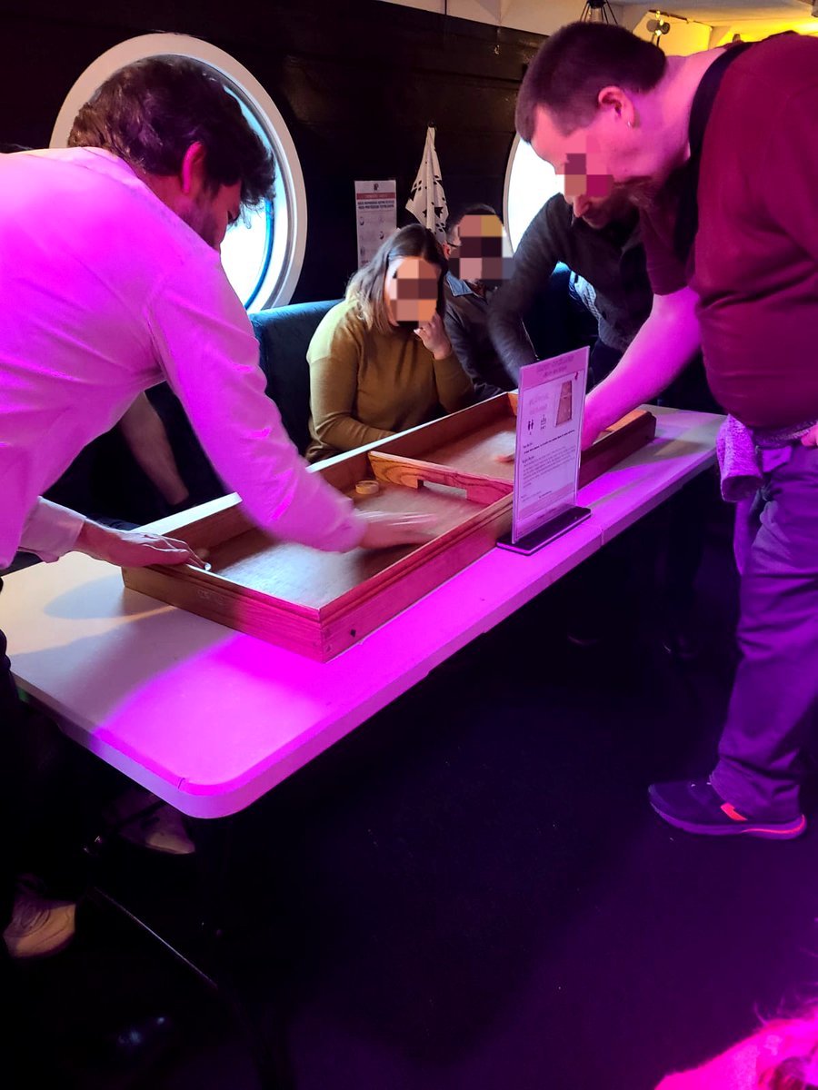 HCotillons's tweet photo. Une soirée sur péniche avec nos jeux en bois géants: parties endiablées et challenges grâce à notre super animateur Romain ! 🥳

#animation #jeuxenbois #entreprise #soirée #challenge #coktail #péniche #entreprise #évènement #évènementiel #paris #iledefrance #noël #fête #findannee https://t.co/STUJpPHJXh