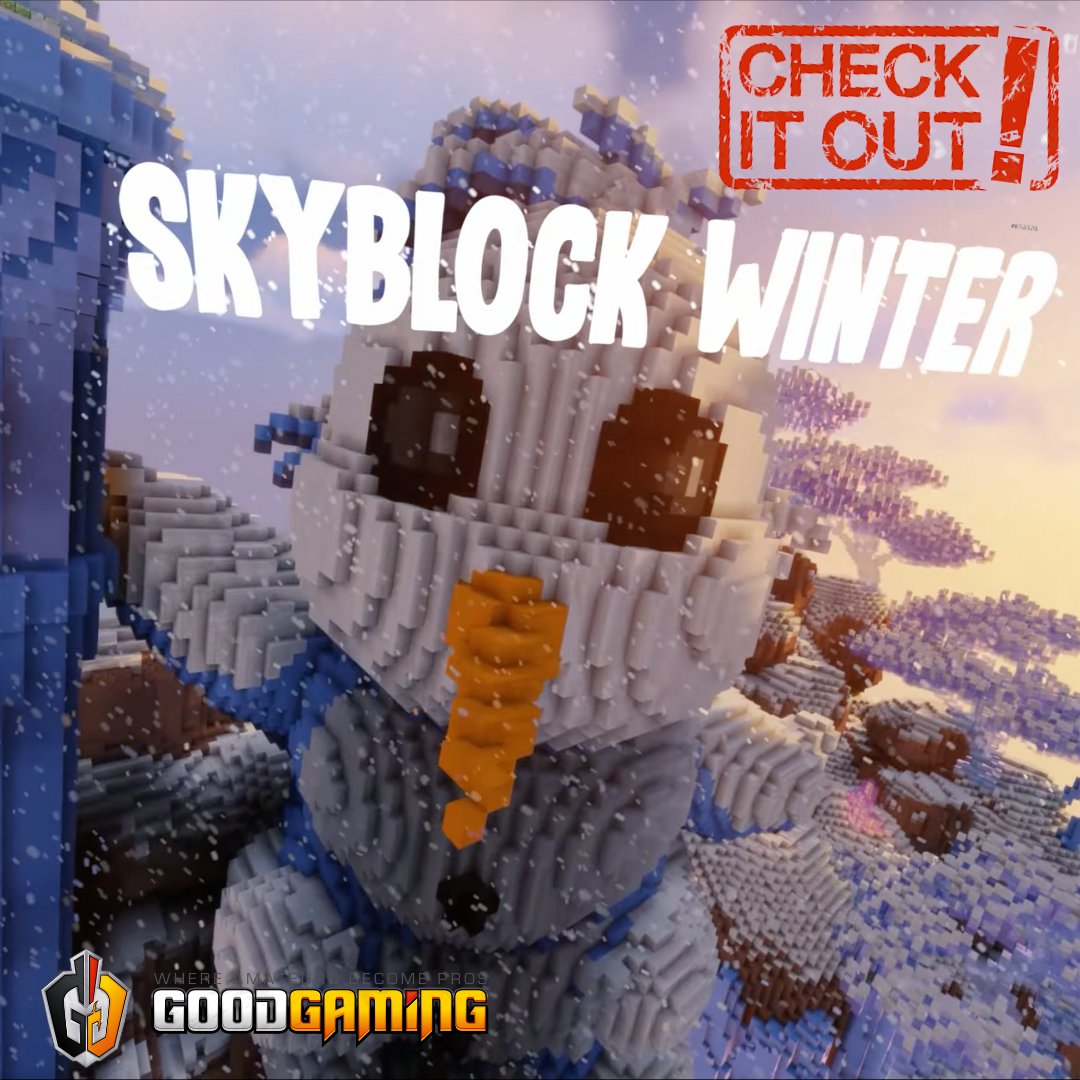 Experience Skyblock like you never have before with Good Gaming’s new Skyblock Winter! With enhanced graphics and breathtaking interactive gameplay, players can complete daily challenges and earn crates and enchanted books! 
PLAY NOW ➡️ IP: play.ggmc.me