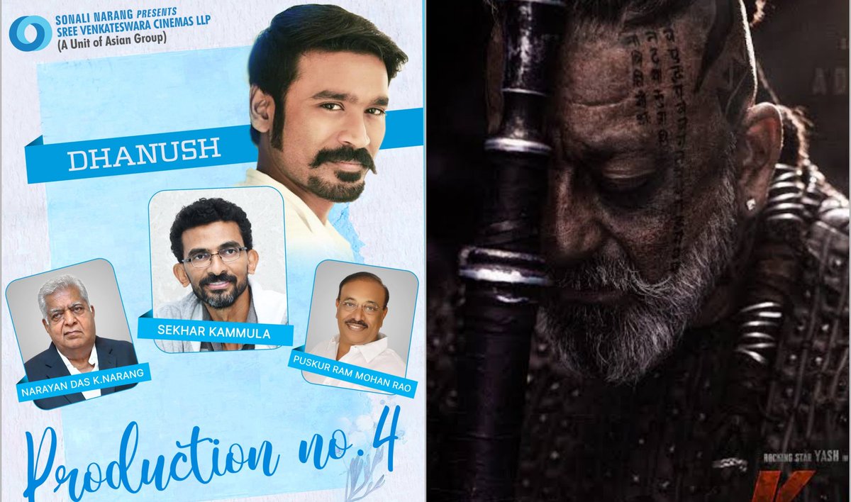 manju_mar's tweet photo. #SanjayDutt to play villain in #Dhanush - #SekharKammula movie 💥
~ Trilingual movie which will be made in Tamil, Telugu &amp; Hindi 🤞
~ Shooting begins next year after completion of #CaptainMiller🎬 https://t.co/zIFTywWN41