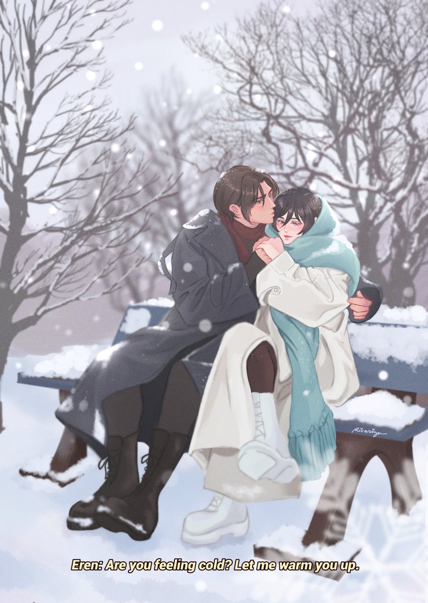 RIVARIZU's tweet photo. Yeah, you are my home, my home for all seasons ~ ⛄️ 💕

#Eremika #エレミカ https://t.co/JALqmLboze